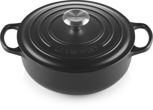 Le Creuset Sauteuse Signature Aus Gusseisen In Schwarz 4