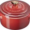 Le Creuset Mini Cocotte Mit Herzknopf In Kirschrot 13