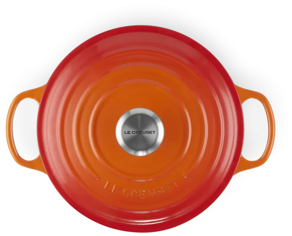 Le Creuset Sauteuse Signature Aus Gusseisen In Ofenrot 1